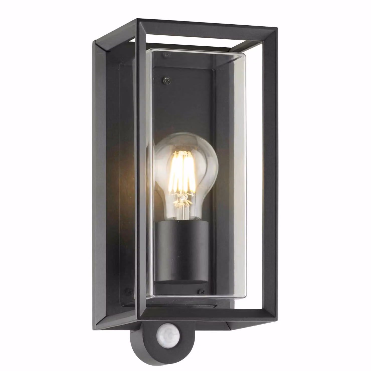 First Choice Lighting Brandon Set of 2 Black Motion Sensor Outdoor Wall Lights with Timer and LED Compatibility – 3
