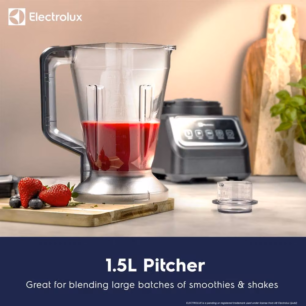 Electrolux 1000W Multi Food Processor Blender, Chopper, Slicer, Grater and Juicer in Grey – 4
