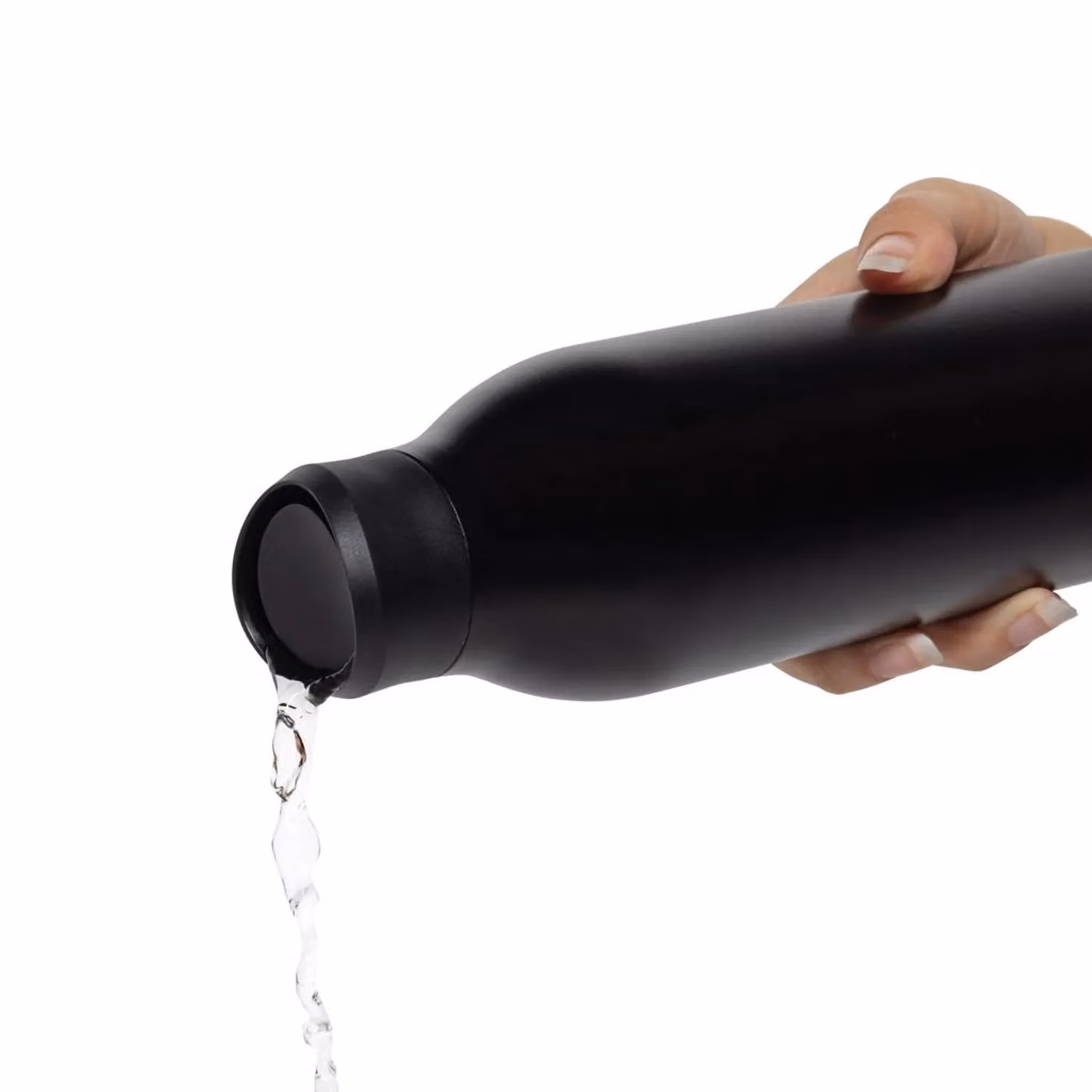 Avira Alok Vacuum Insulated Stainless Steel Water Bottle, Black, 600ml – 4