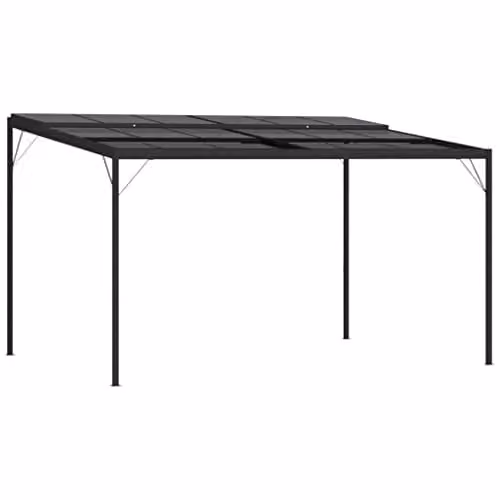 vidaXL Modern Anthracite Garden Gazebo with Roof, Aluminium and Steel, W: 294 cm, D: 294 cm, H: 246 cm – 1
