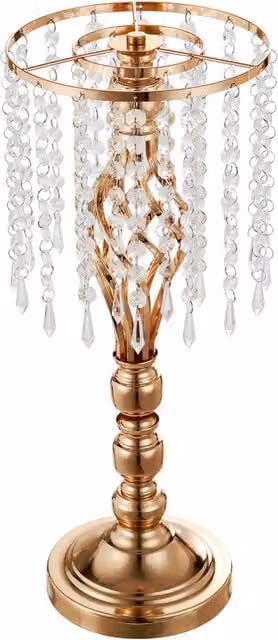 Livingandhome Modern Golden Flower Arrangement Stand for Tabletop Displays