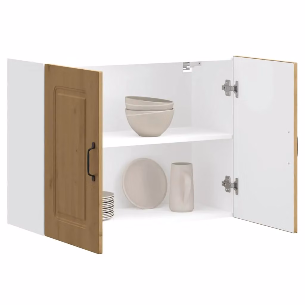 Berkfield Home Kalmar Kitchen Wall Cabinet in Artisan Oak Brown – 2