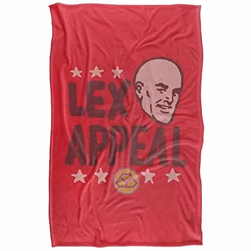 Warner Bros. Superman Sexy Lexy Silky Touch Super Soft Fleece Throw Blanket, Multicolour, W: 91 cm, D: 147 cm – 1
