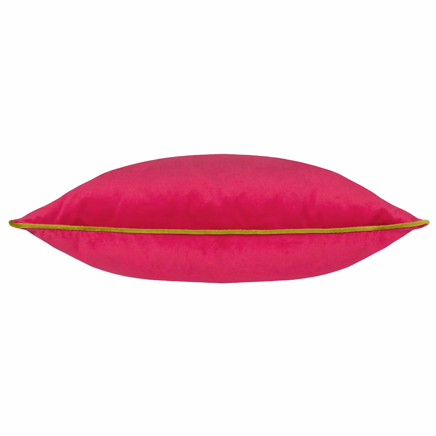 Furn Meridian Velvet Piped Square Cushion in Pink and Green, W/D/H: 45 x 45 x 45 cm – 3
