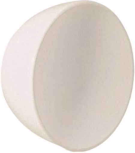 Cosmic Round Handle Coat and Towel Hook in Soft White from the Geyser Collection