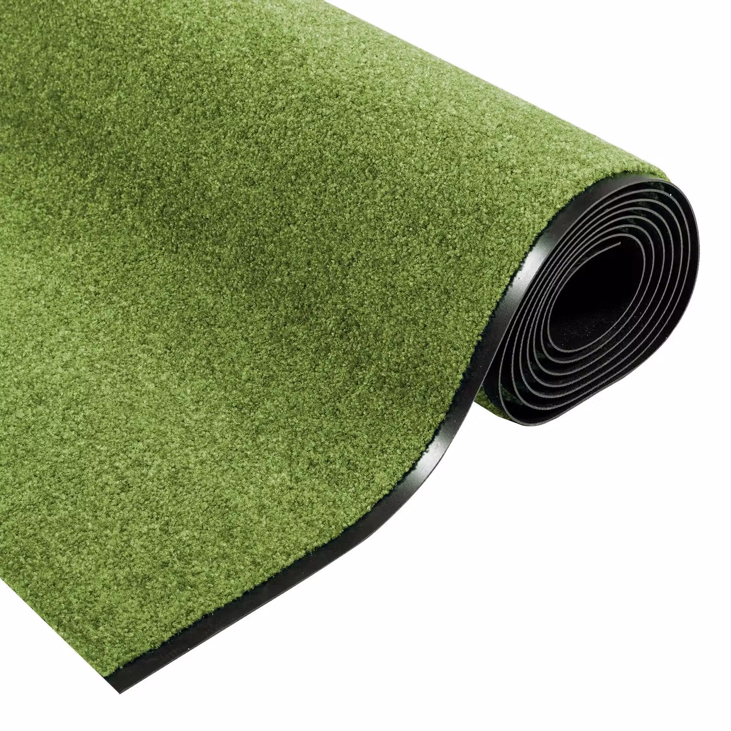 Berkfield Home Green Non-Slip Washable Polyamide Doormat W: 120 cm, D: 400 cm – 4