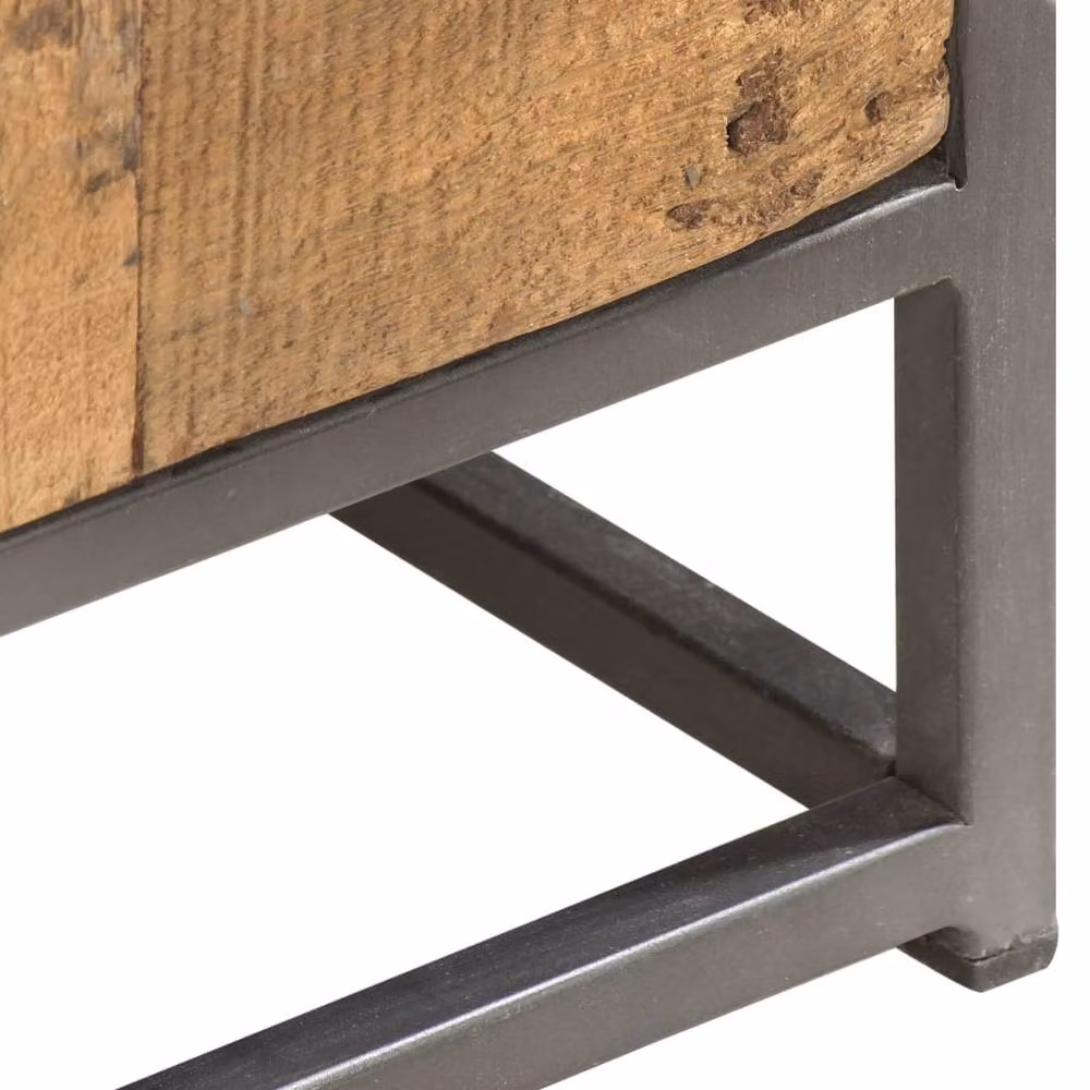 Berkfield Home Brown Solid Reclaimed Wood Drawer Cabinet, W/D/H: 45 x 30 x 100 cm – 3