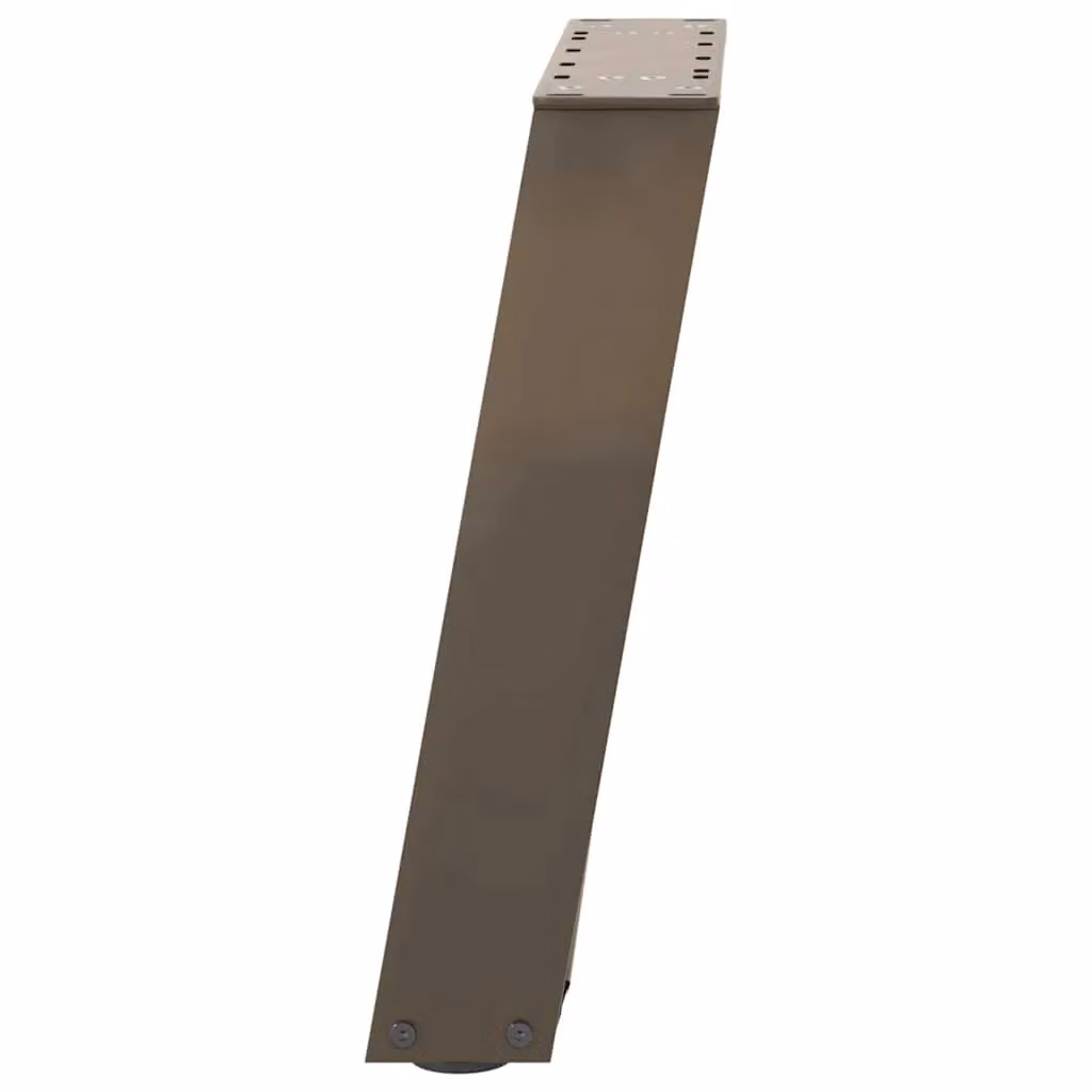 Berkfield Home U-Shaped Coffee Table Legs, 2 Pieces, Brown Steel, H: 38 cm, W: 42.5 cm – 4