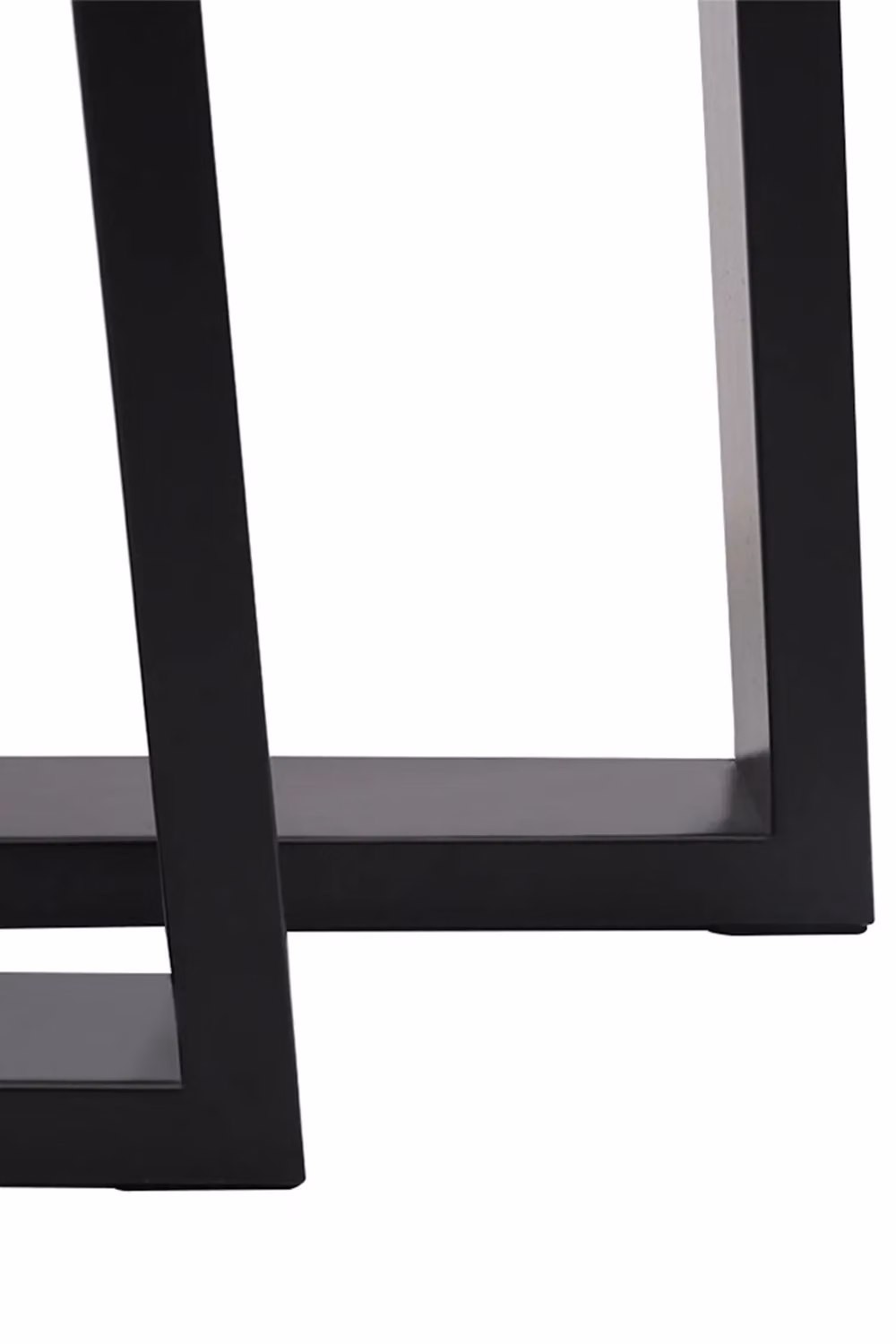 Living and Home Set of 2 Industrial Steel Table Legs in Black, H 71 x W 7 x D 65 cm – 5