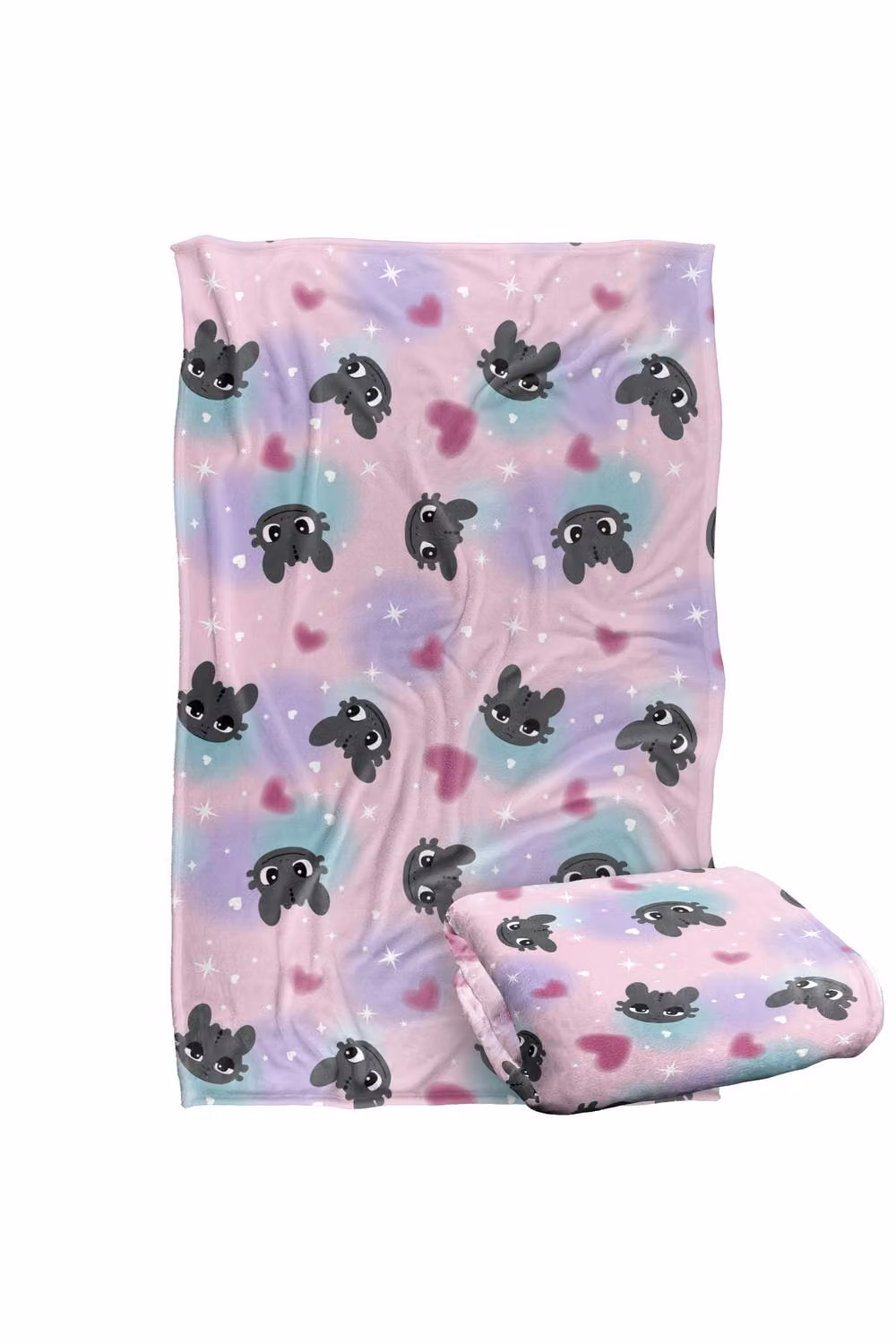 NBCU Toothless Air Brush Heads Super Soft Throw Blanket, Multicolour, Small – 2