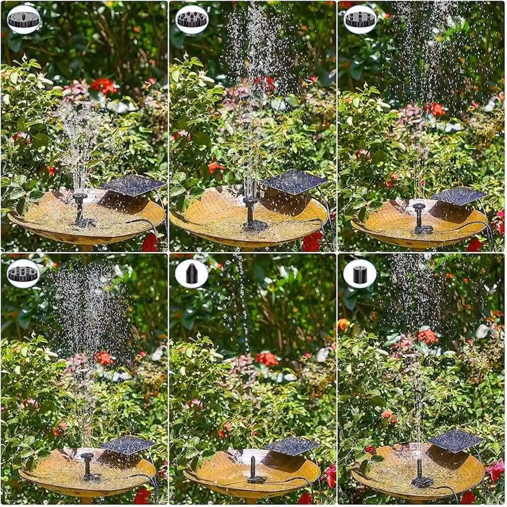 SPETLEK 1.5W Solar Fountain Pump for Garden Ponds, Pools and Aquariums, Black – 6