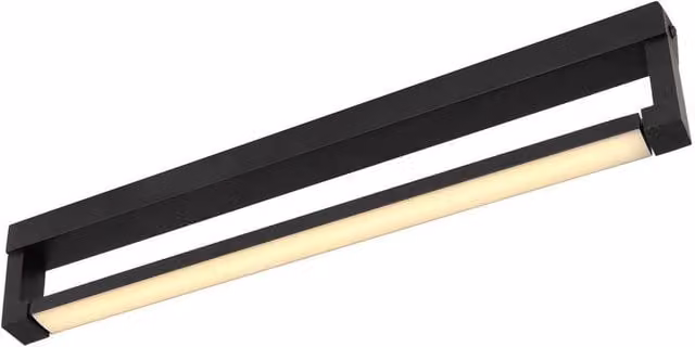 Netlighting Susi Integrated LED Wall Lamp in Matt Black, IP44 Rated, Warm White 3000K