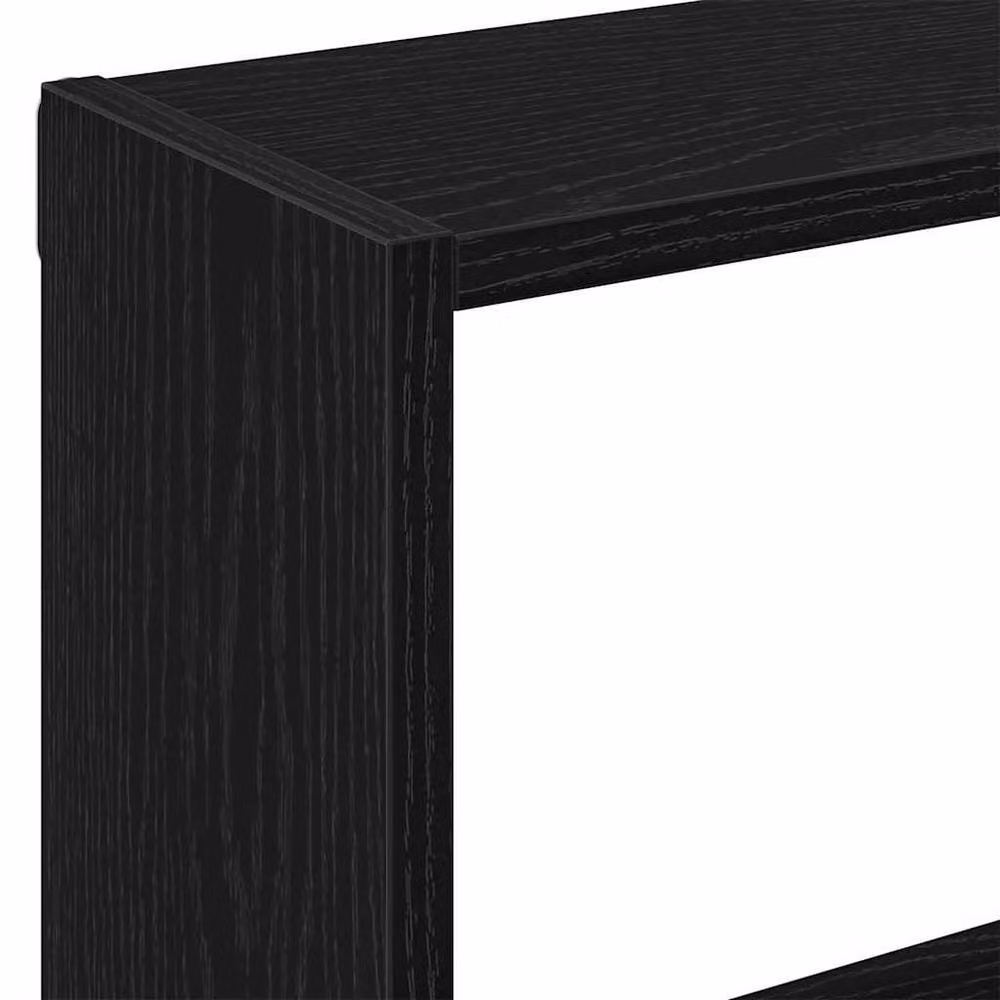 Berkfield Home Wall Mounted Shelf in Black Oak, W/D/H: 90 x 16 x 78 cm – 6