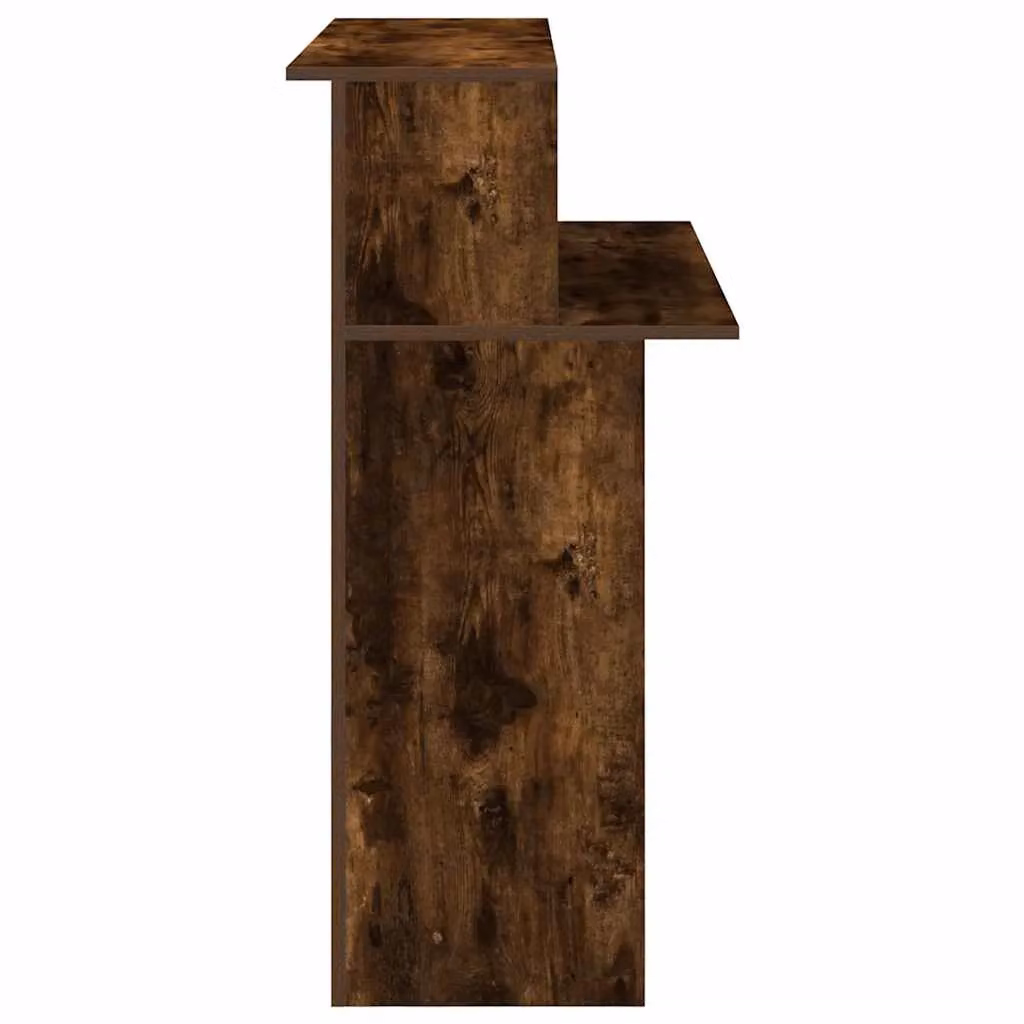 Berkfield Home Smoked Oak Reception Desk in Brown, W/D/H: 100 x 50 x 103.5 cm – 3