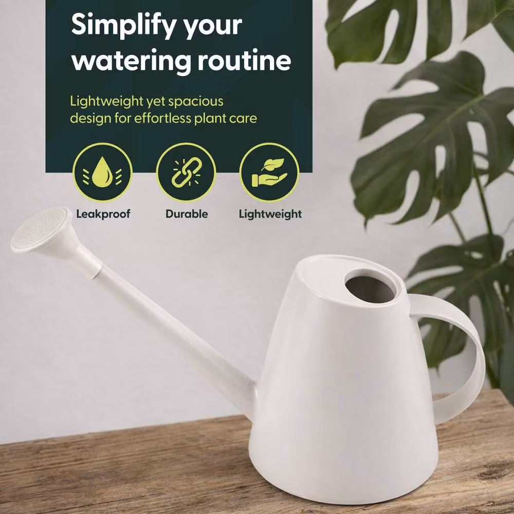 Keplin 1.8L Plastic Watering Can with Sprinkler Rose in White – 2