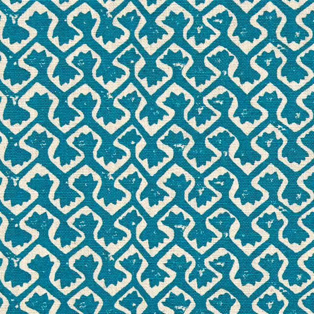 Clarke & Clarke Kalpa Fabric in Petrol Teal