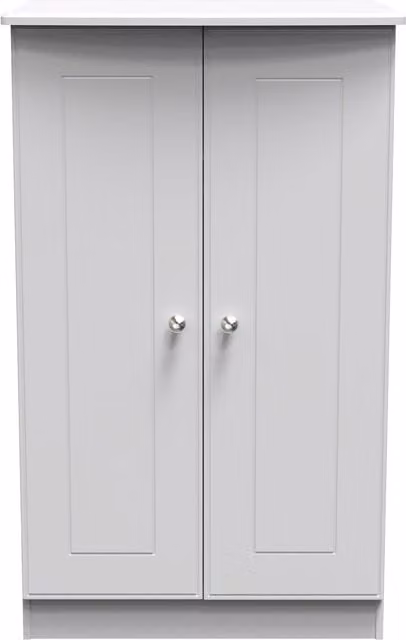 Ready Assembled 2 U Albert 2 Door Midi Wardrobe in Grey
