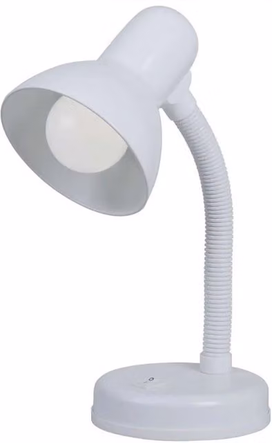 CGC Lighting Flexi White Traditional Flexible Tabletop Desk Lamp