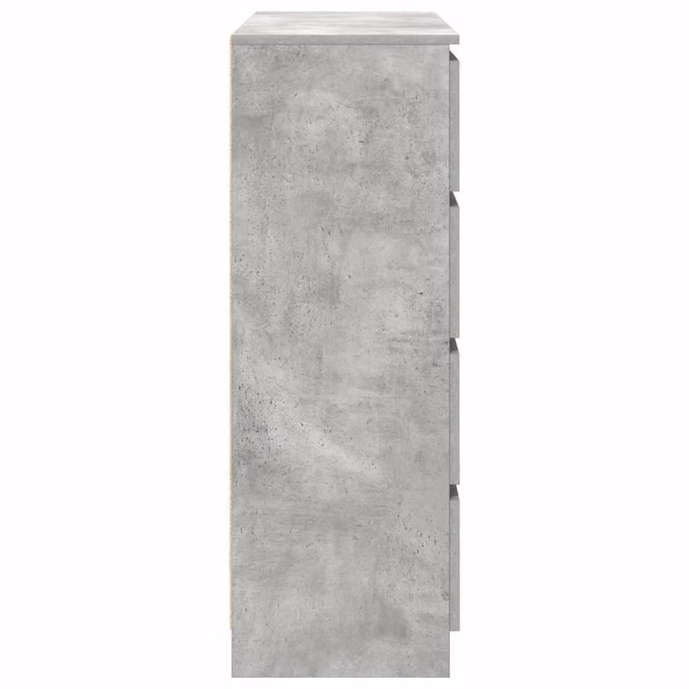 Berkfield Home Sideboard in Concrete Grey, W/D/H: 100 x 35 x 99 cm – 2