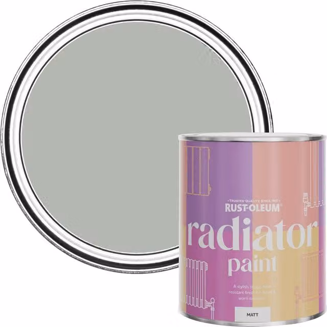 Rust-Oleum Matt Sage Mist Green Radiator Paint, 750ml