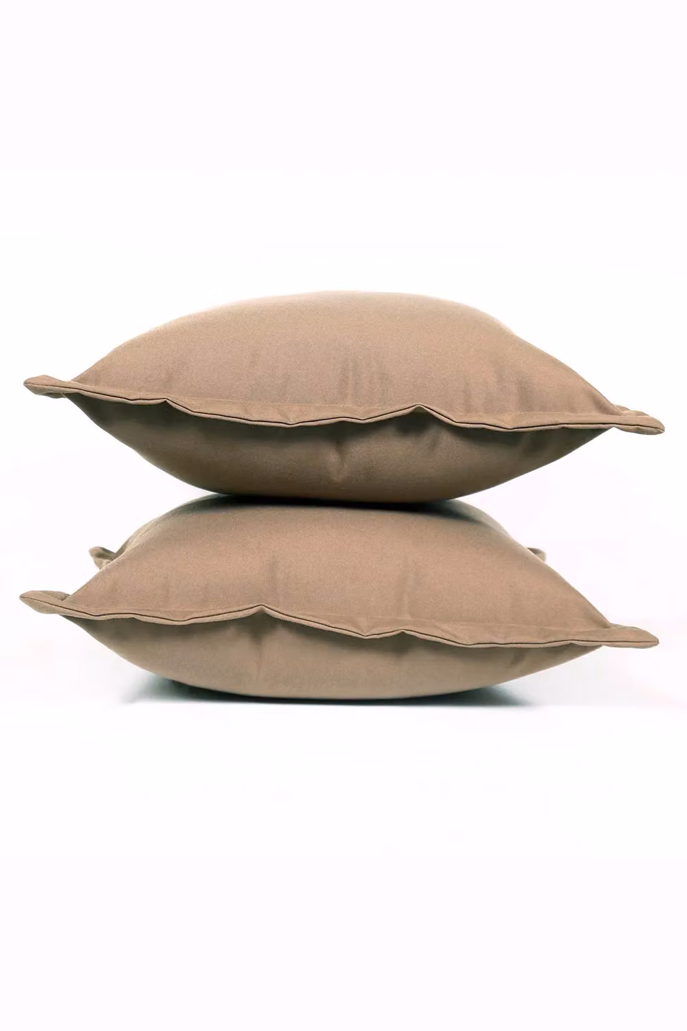 Homescapes Set of 2 Plain Beige Waterproof Outdoor Cushions, W/D/H: 45 x 45 x 45 cm – 3