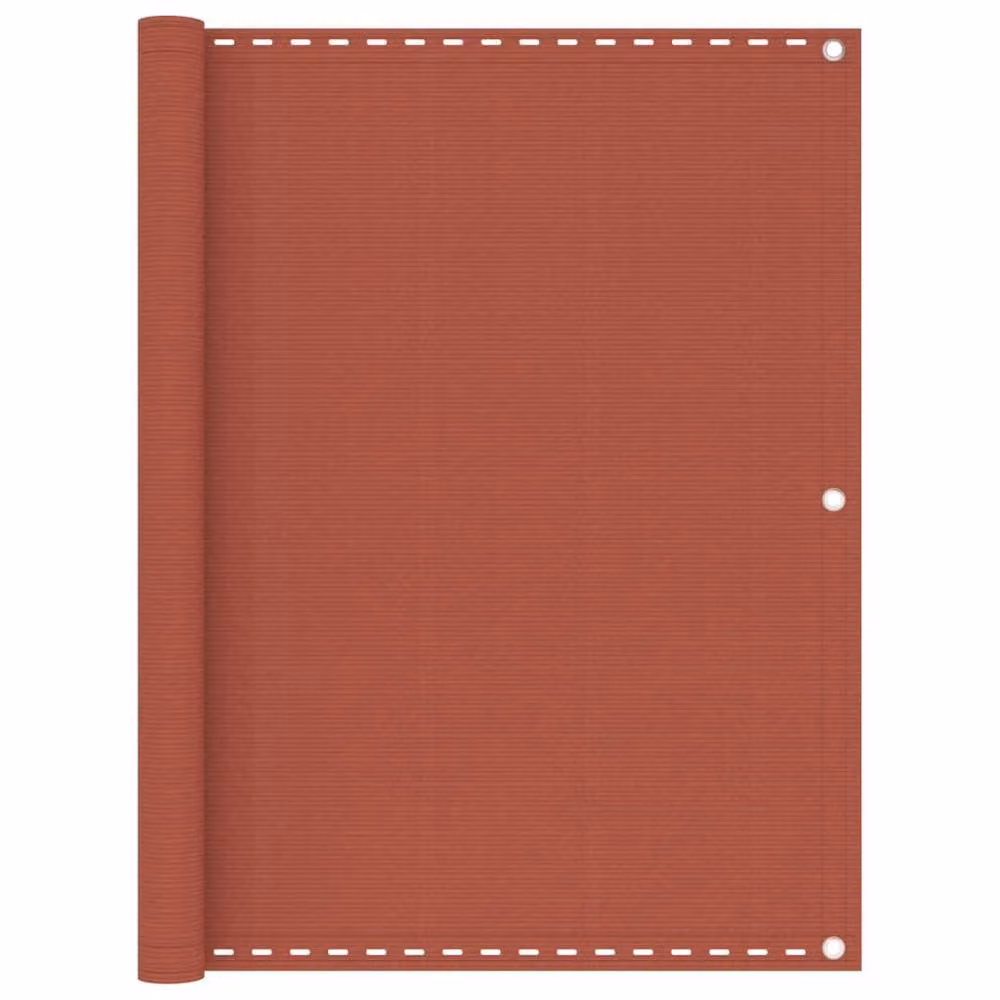Berkfield Home Terracotta HDPE Balcony Screen, W/H: 600 x 120 cm – 2