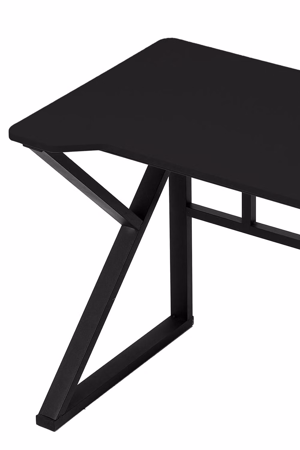 Living and Home K-shaped Compact Computer Desk and Workstation in Black – 4