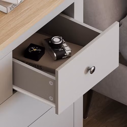 Vida Designs Arlington 3+2 Chest of Drawers Modern Bedroom Storage Cabinet in Grey – 3