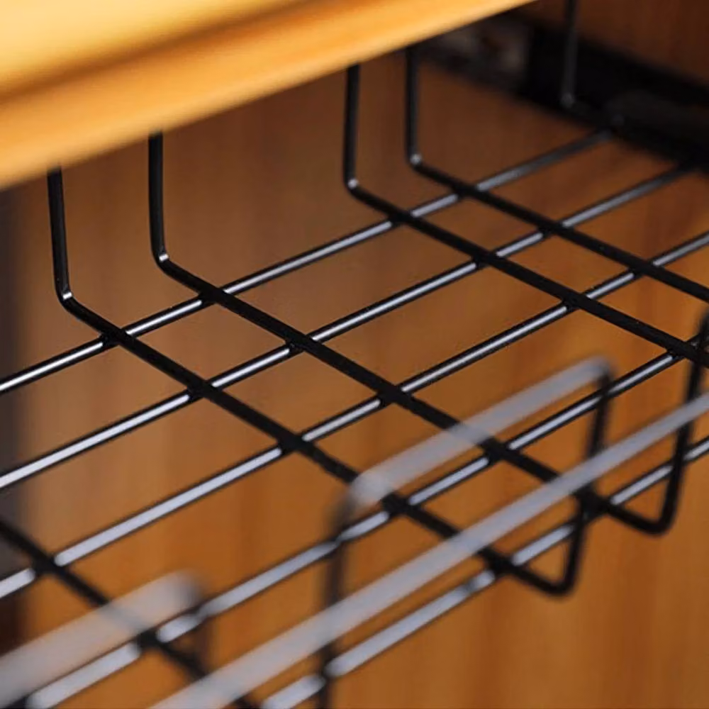 Havendro No Drill Cable Tray Black Under Desk Wire and Cord Storage Rack Organiser – 4