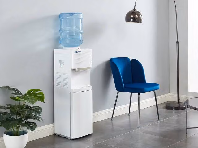 FORTEX Vente-unique Carboy Water Cooler with Hot and Cold Water, White