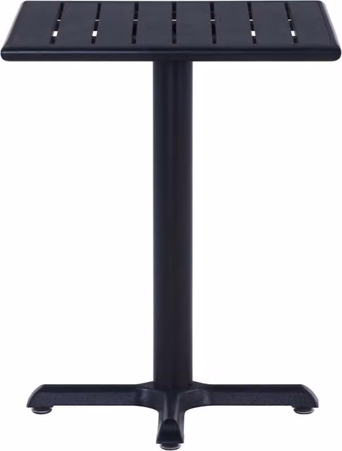 Berkfield Home Black Square Garden Table W/D/H: 60 x 60 x 75 cm – 1