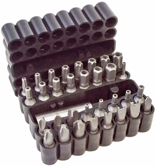 Amtech Security Power Bit Set, 33 Piece, Multicolour