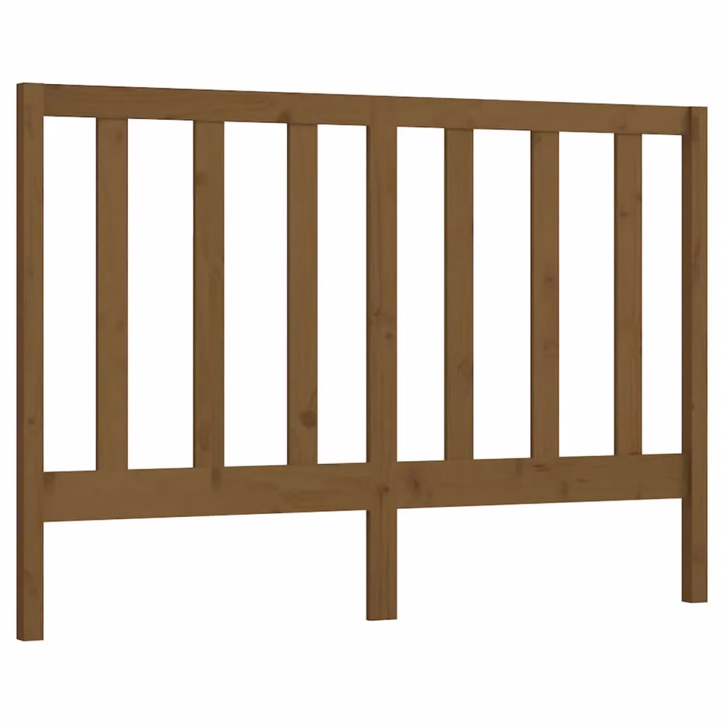 Berkfield Home Rustic Solid Wood Pine Bed Headboard in Honey Brown, W: 126 cm, D: 4 cm, H: 100 cm – 2