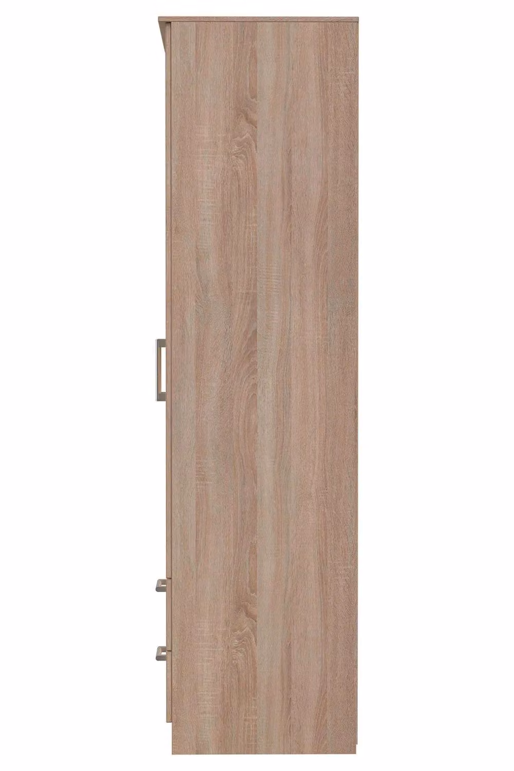 2 U Cornwall Ready Assembled 2 Door 2 Drawer Wardrobe in Light Oak Brown – 2