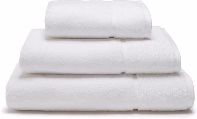 Panda London Organic Bamboo and Cotton Hand Towel in White – 1