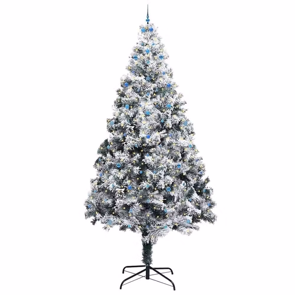 Berkfield Home Artificial Pre-lit Christmas Tree with Ball Set, Green, Height: 400 cm – 3
