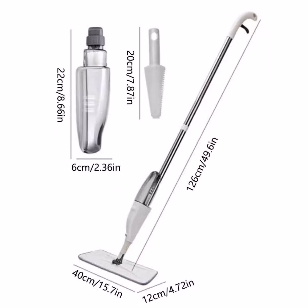 SPETLEK White Microfibre Spray Mop for Hard Floors, 350ml – 2