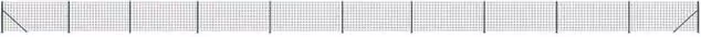 Berkfield Home Green PVC-Coated Steel Wire Mesh Fence with Flange, W/H: 1 x 25 m – 1