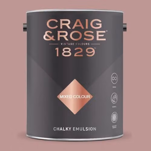 Craig & Rose 1829 Chalky Emulsion Paint Stop in Wedgwood Lilac, 5 l