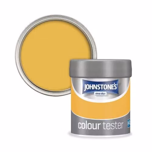Johnstone's Matt Colour Sample Tester Pot in Crushed Pineapple Yellow, 75ml