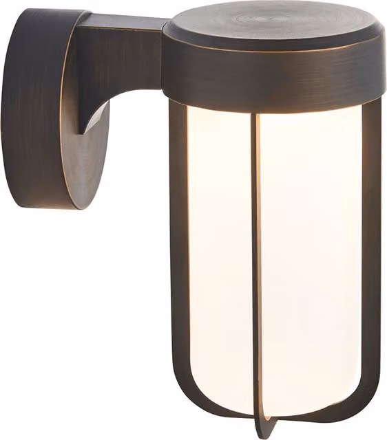 Perch & Parrow Wyatt LED Glass Wall Light in Bronze
