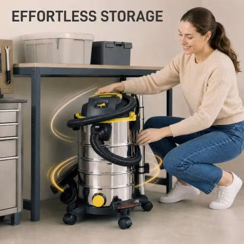 HOMCOM 1400W Vacuum Cleaner with Blowing Function in Silver – 6