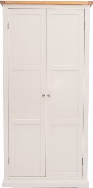 Cabinet Bits Castelli 2 Door White Waxed Pine Wardrobe