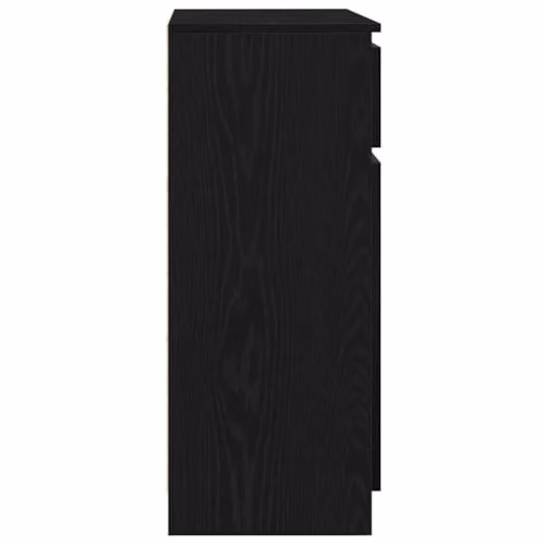 vidaXL Modern Black Oak Sideboard in MDF, W/D/H: 71 x 35 x 84 cm – 7