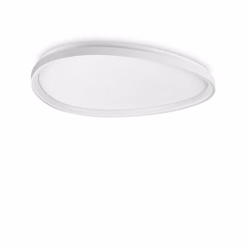 Ideal Lux Gemini LED Semi Flush Ceiling Light, White, 81 cm, Warm White 2700K – 1