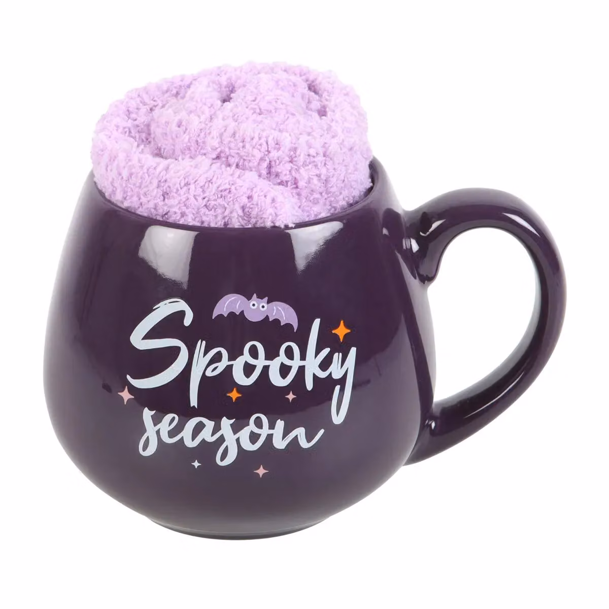 Something Different Spooky Season Mug and Sock Set in Purple – 2