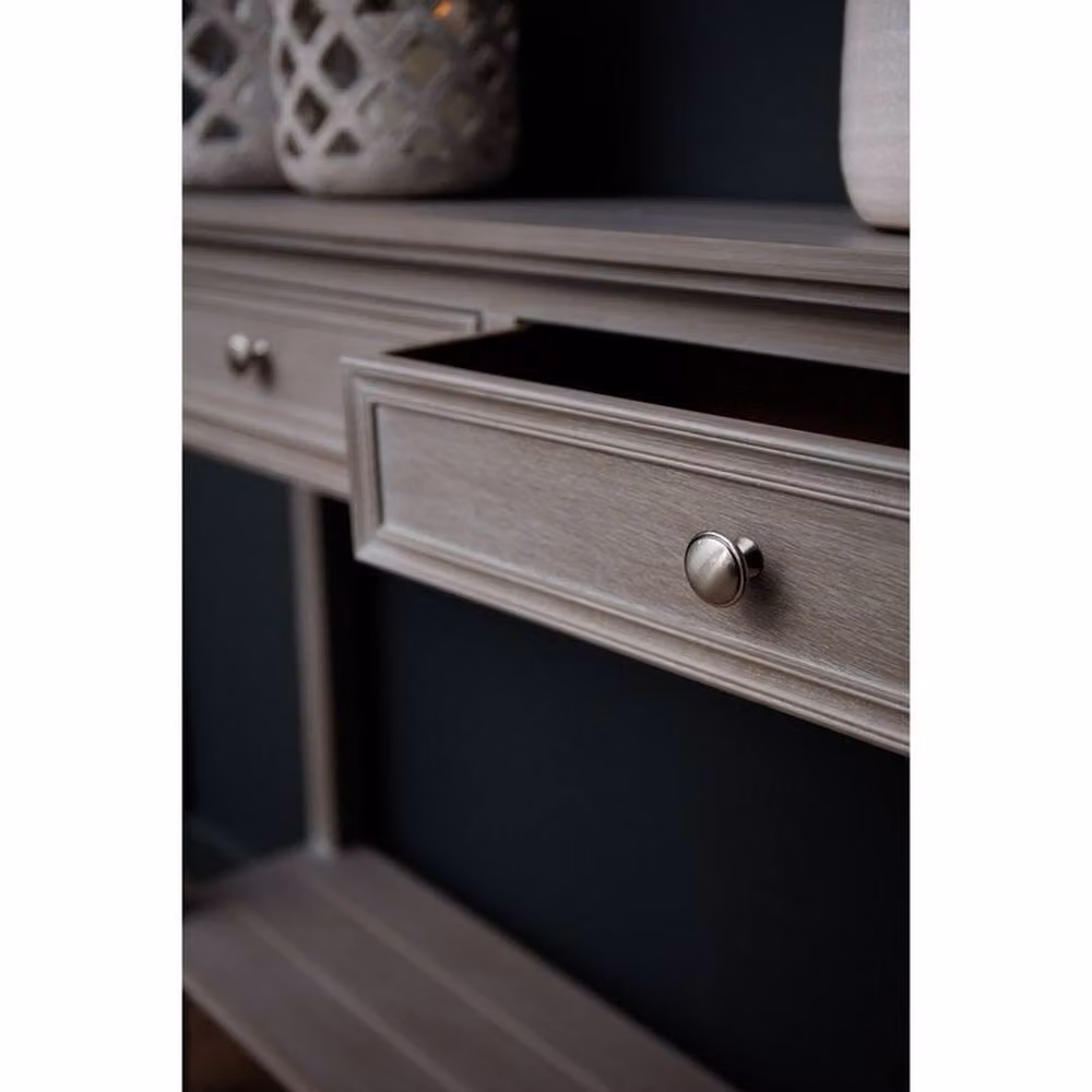 Lemon Pavilion Furniture and Decor The Serene Collection Four Drawer Console Table in Grey, W: 160 cm, D: 40 cm, H: 86 cm – 5