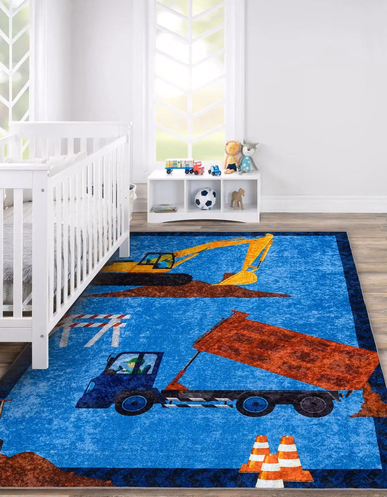 RugsX Junior Kids Motif Rug in Blue, W: 160 cm x L: 220 cm – 5