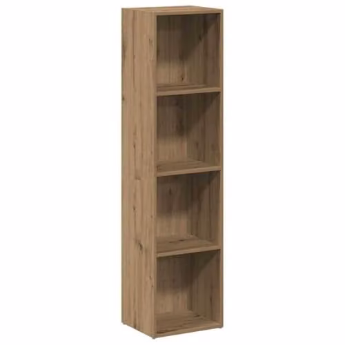 vidaXL Artisan Oak Book Cabinet in Brown, W/D/H: 36 x 30 x 143 cm