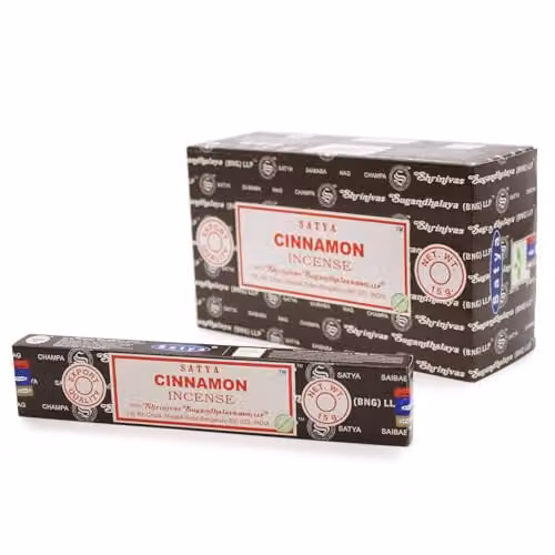 KDMD Satya Cinnamon Incense Sticks, 15g, Brown